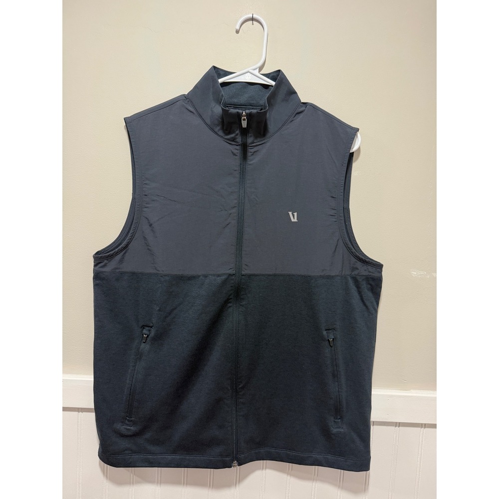 Vuori Sunday Element Vest Blue Performance Men Size Medium